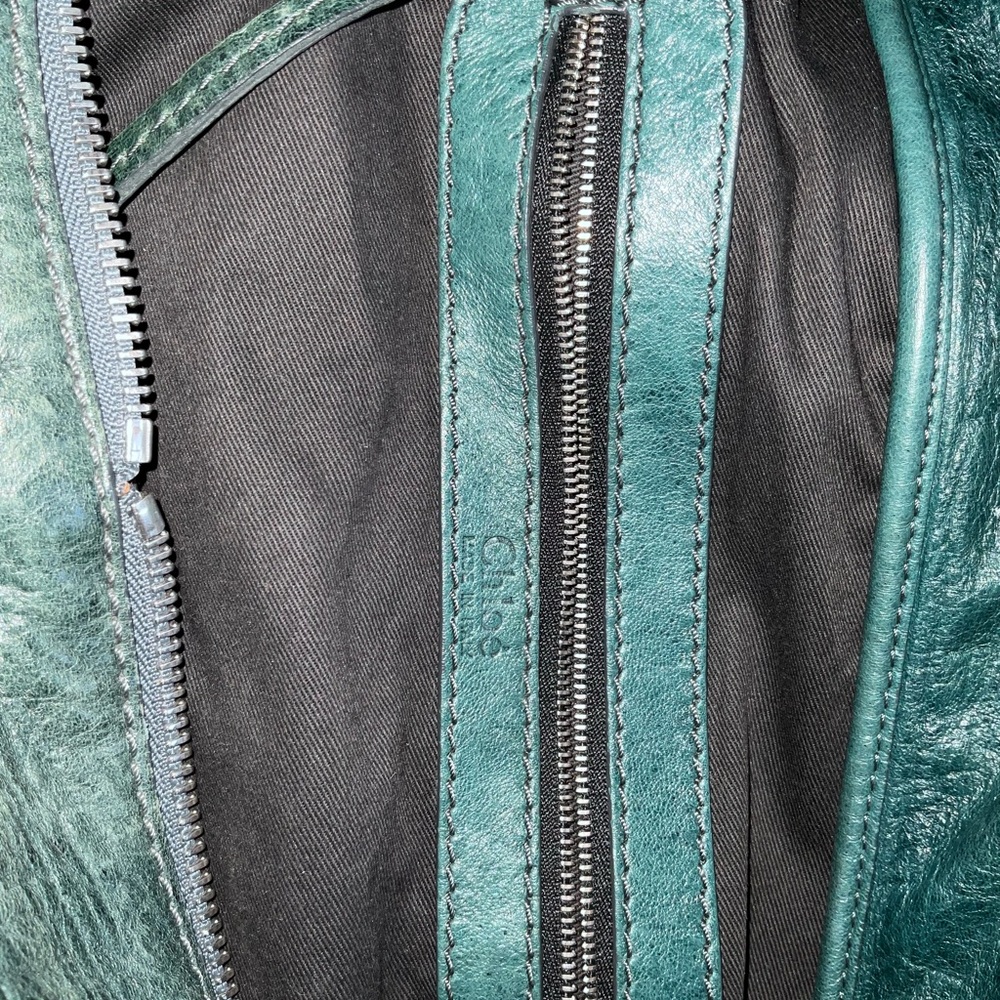 Chloe Dark Green Leather Shoulder Bag - Picture 7 of 8